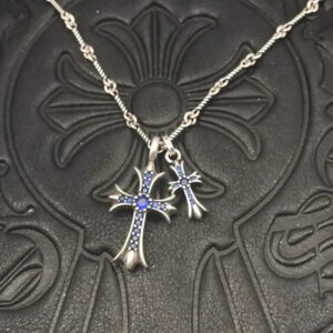Kakobuy Chrome HeartsClassic Cross Necklace