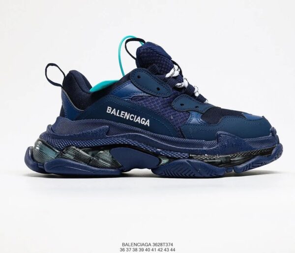 Kakobuy BALENCIAGA second generation ins heightened daddy shoes sapphire blue
