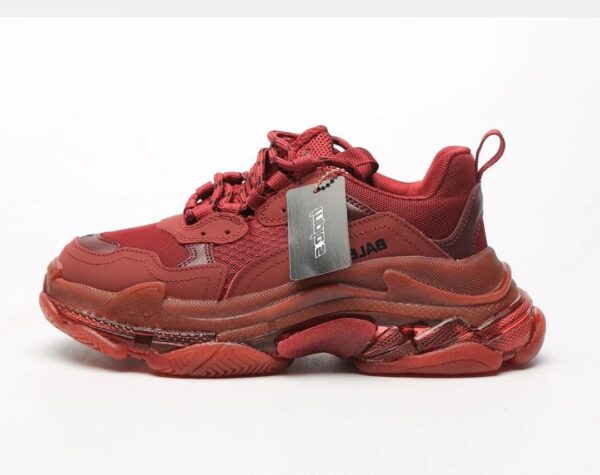 Kakobuy BALENCIAGA 2nd generation ins heightened daddy shoes Wine Red