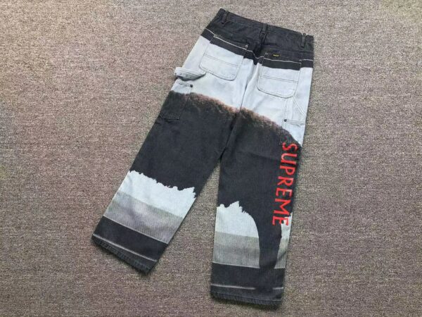 Kakobuy supreme painted high street jeans
