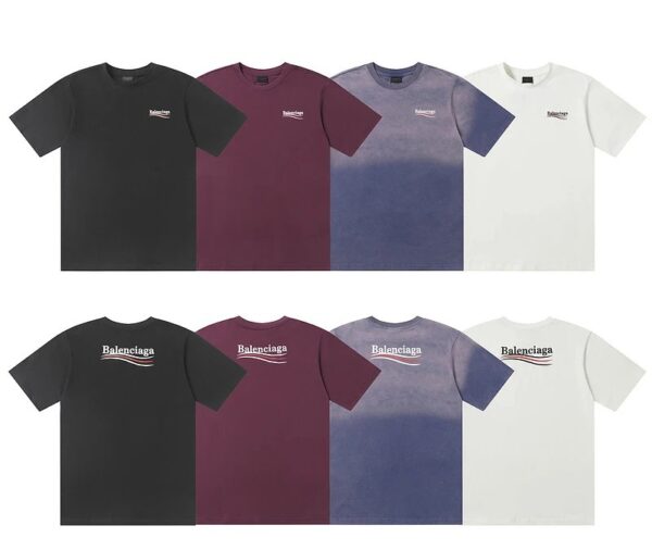 Kakobuy Balenciaga T-shirt Coca-Cola printed wave logo gradient color