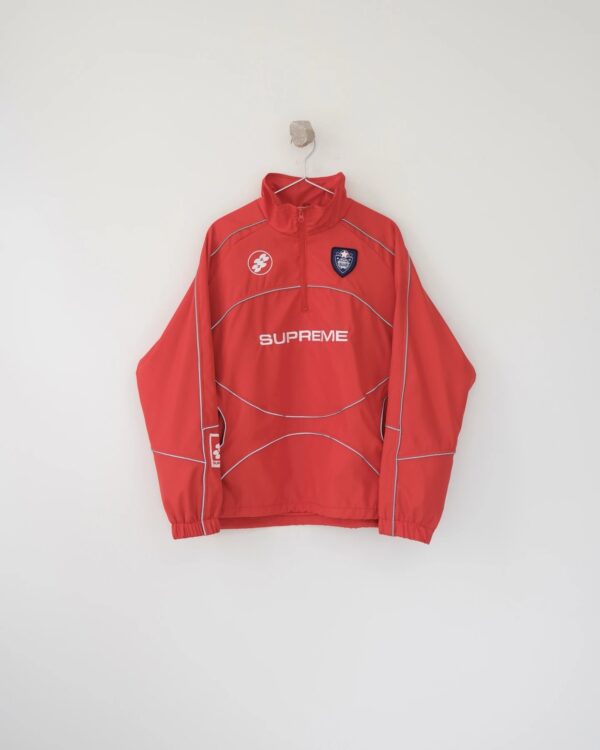 Kakobuy Supreme ReflectivePipingPullover3M red