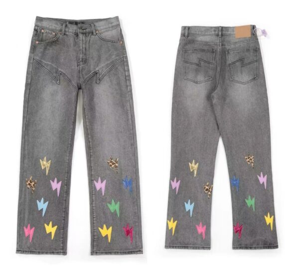 Kakobuy Chrome Hearts Cross Denim Patch Jeans