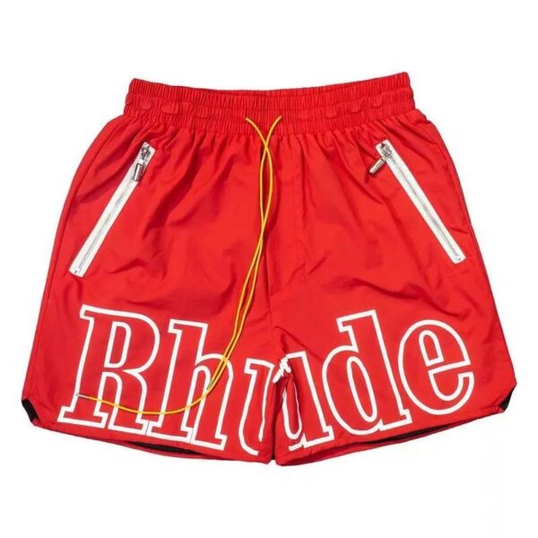 Kakobuy RHUDE Reflective Alphabet Print Beach Shorts