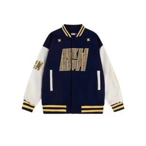 Kakobuy AC Milan Heavy Craft Embroidery Patchwork Leather Sleeve OFF Hundred Baseball Jacket