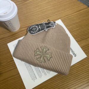 Kakobuy Chrome Hearts Black Cross Knit Beanie