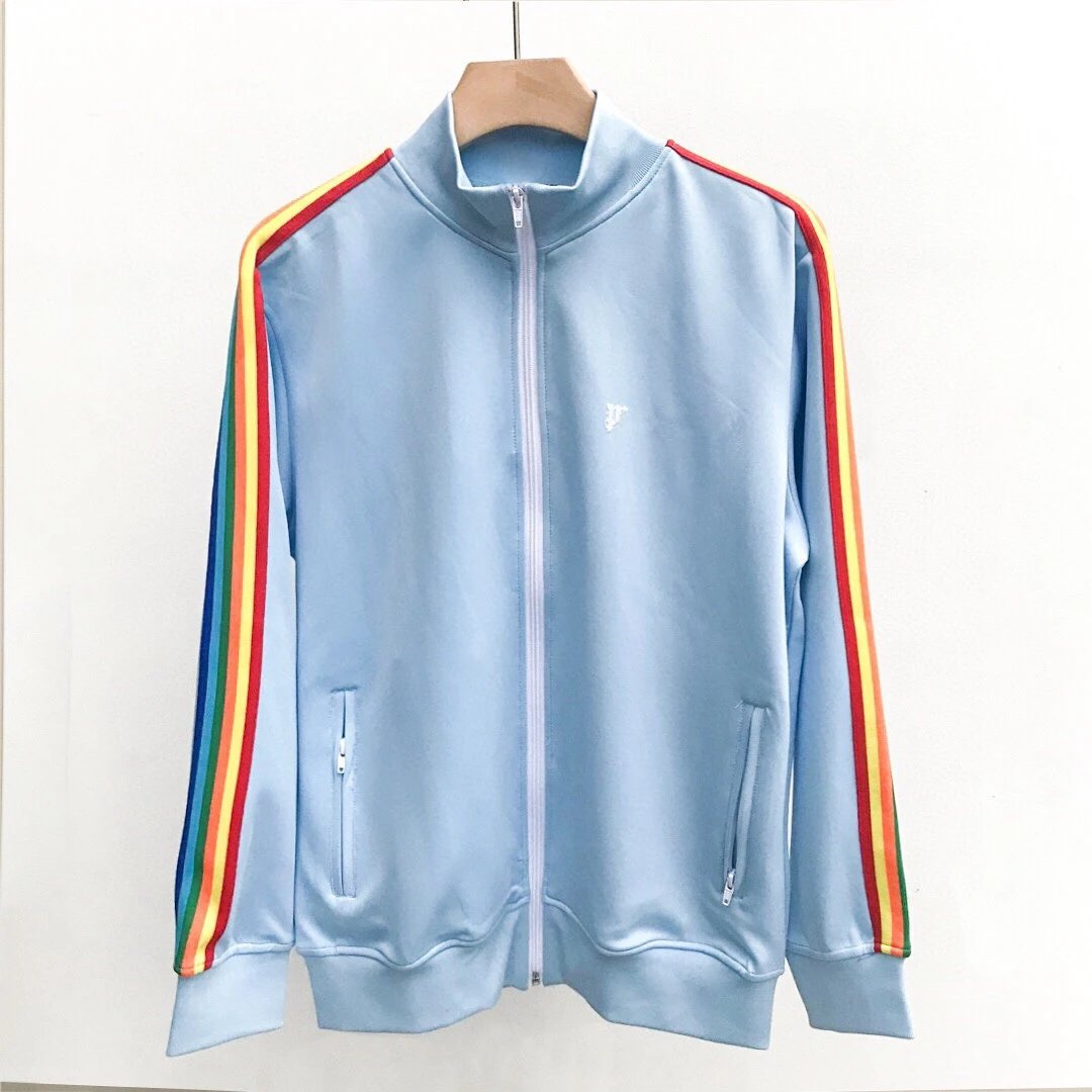 Kakobuy Palm Angel Rainbow Side Stripe Classic Retro Style Loose-Fit Solid Color Sportswear Fashion School Uniform