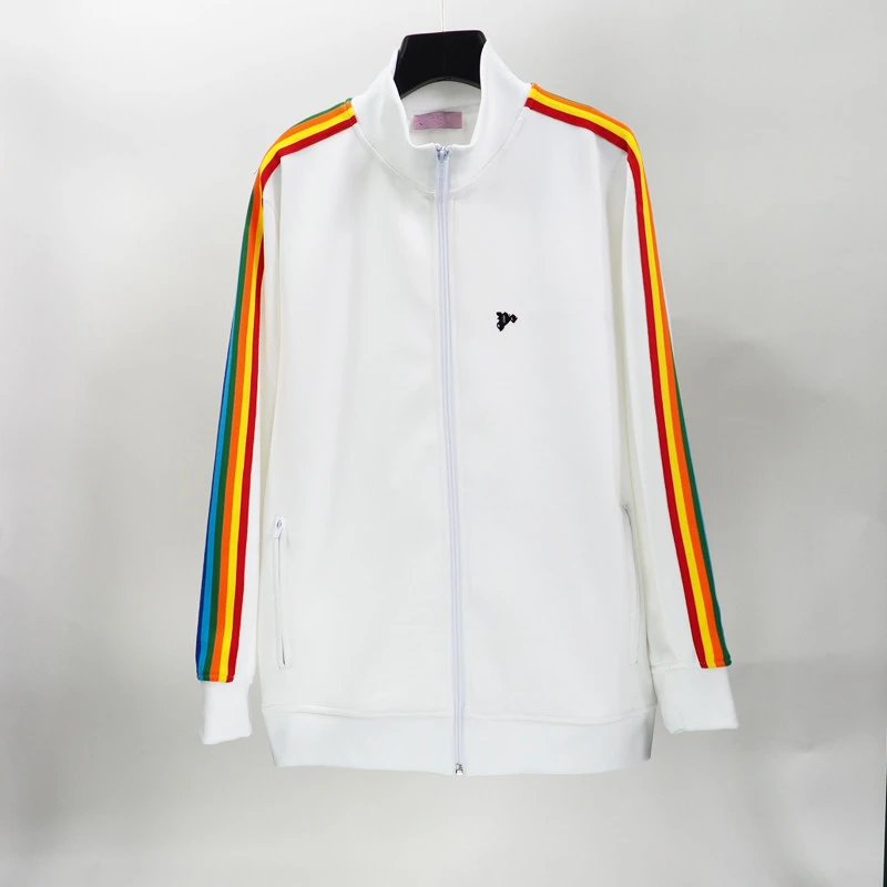 Kakobuy Palm Angel Rainbow Side Stripe Classic Retro Style Loose-Fit Solid Color Sportswear Fashion School Uniform