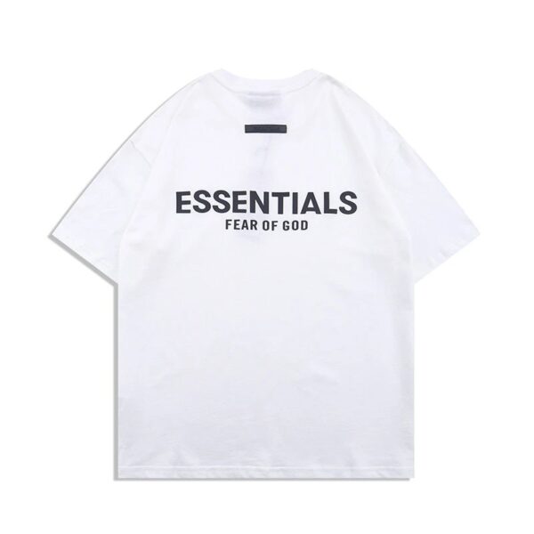 Kakobuy FOG New ESSENTIALS Silicone Letter T-Shirt with "FEAR OF GOD" on the Chest