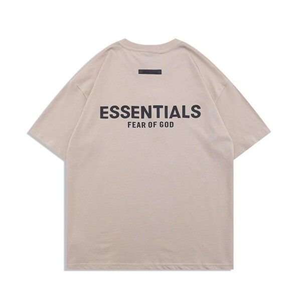 Kakobuy FOG New ESSENTIALS Silicone Letter T-Shirt with "FEAR OF GOD" on the Chest