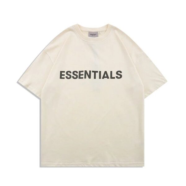 Kakobuy FOG New ESSENTIALS Silicone Letter T-Shirt with "FEAR OF GOD" on the Chest