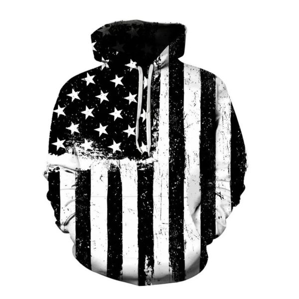 Kakobuy New 3D printed American flag pattern fashion sweatshirt