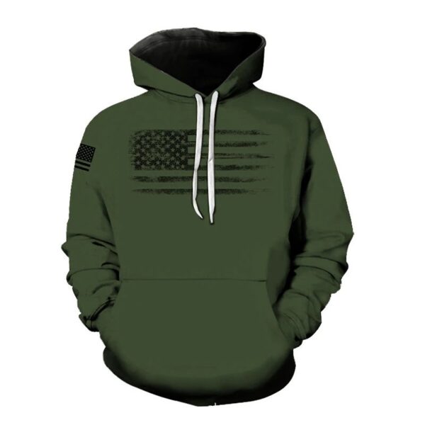 Kakobuy New 3D printed American flag pattern fashion sweatshirt