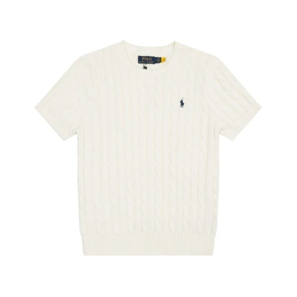 Kakobuy Ralph Lauren Embroidered Pony Logo Cable-Knit Round Neck Sweater