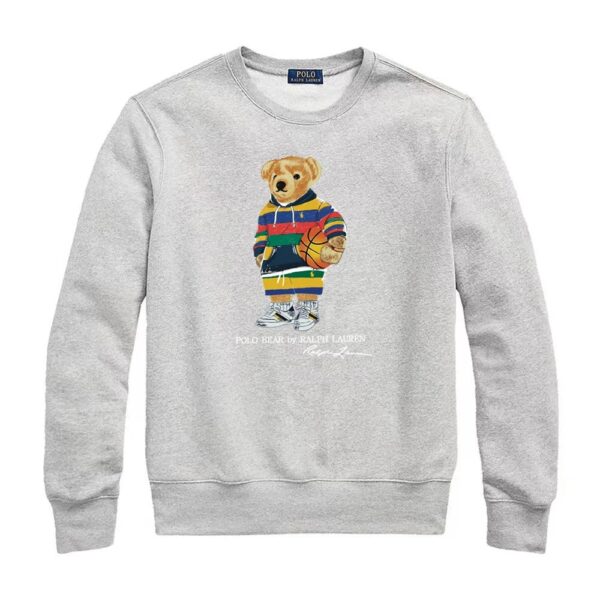 Kakobuy Ralph Lauren Bear Round Neck Printed 100% Cotton Sweatshirt