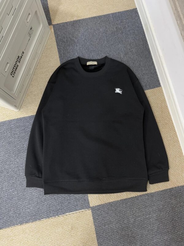Kakobuy Burberry War Horse Embroidered Sweatshirt Black