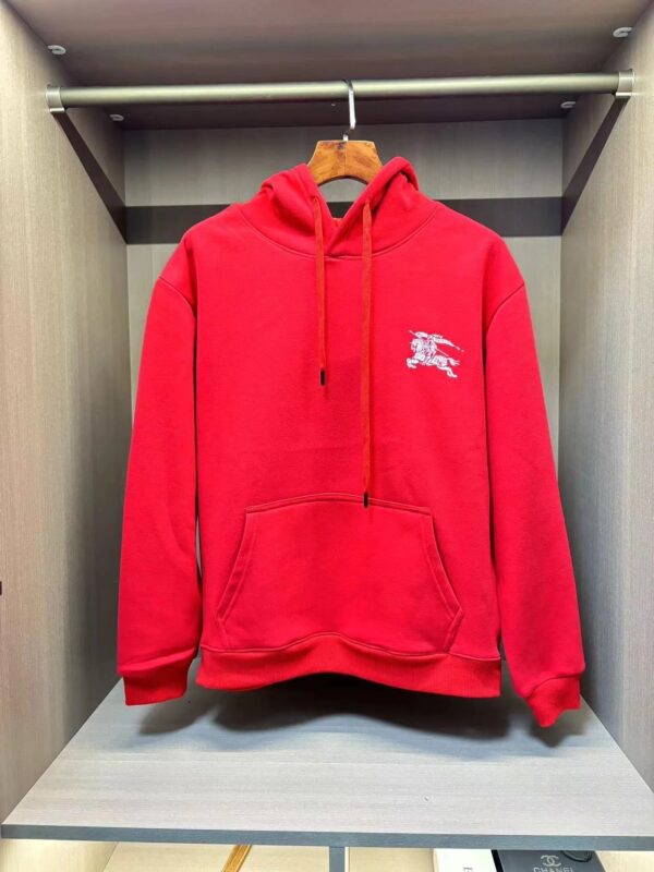 Kakobuy Burberry War Horse Printed Hoodie Red