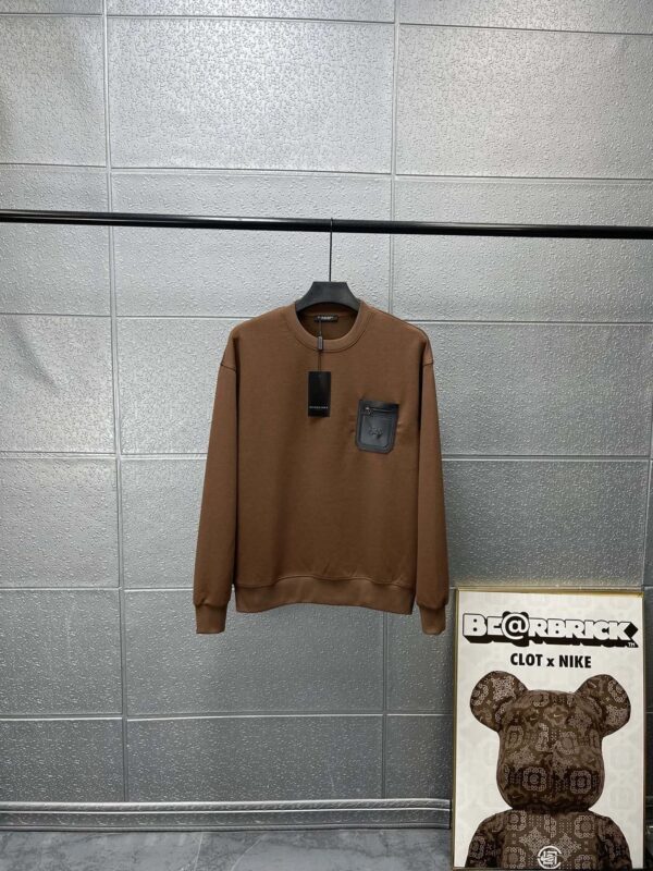 Kakobuy Burberry Pocket Sweatshirt Brown