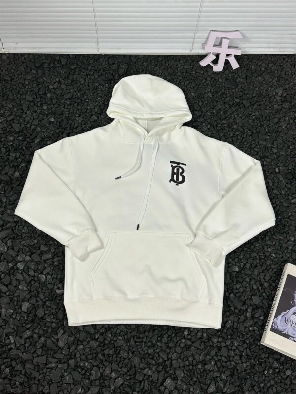 Kakobuy Burberry Printed Logo Hoodie White