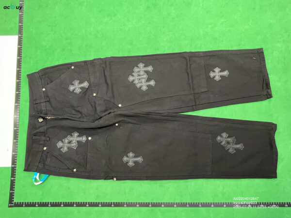 Kakobuy Chrome Hearts Cross Denim Patch Jeans