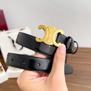 Celine Classic Logo Leather Belt