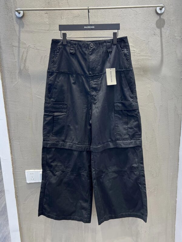 Balenciaga 25FW Fall/Winter New Arrival Multi-Pocket Workwear Pants with Detachable Cuffs