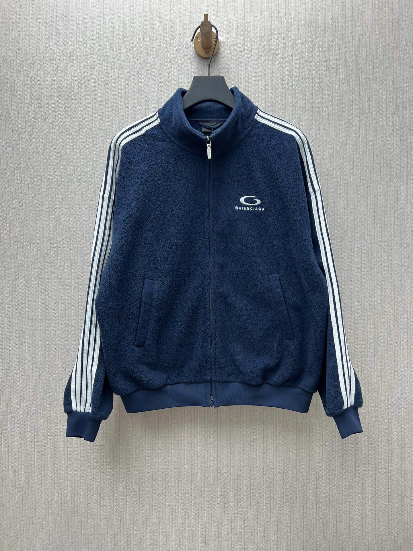 Balenciaga 25SS New Stand Collar Zipper Cuff Long Sleeve Jacket Regular Fit