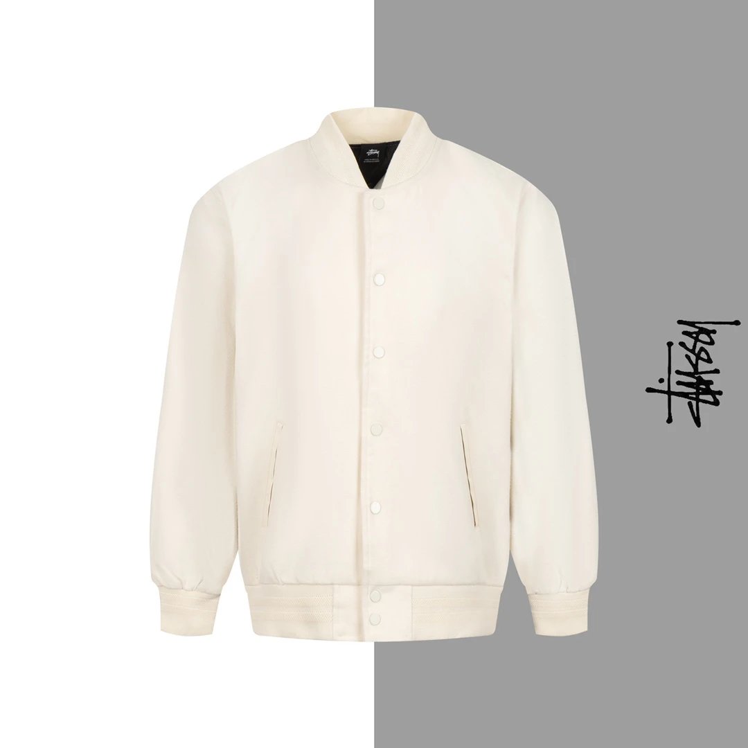 Stussy Flocked Letter Wool Jacket