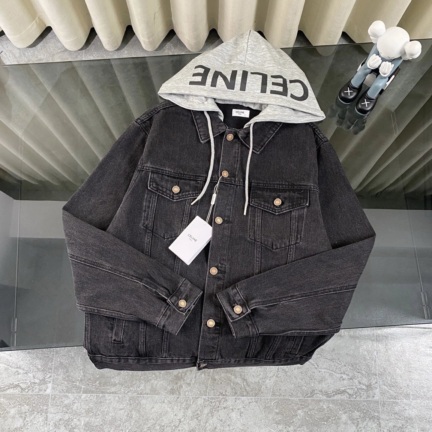 Celine Fall/Winter 2025 New Arrival Unisex Hooded Denim Jacket