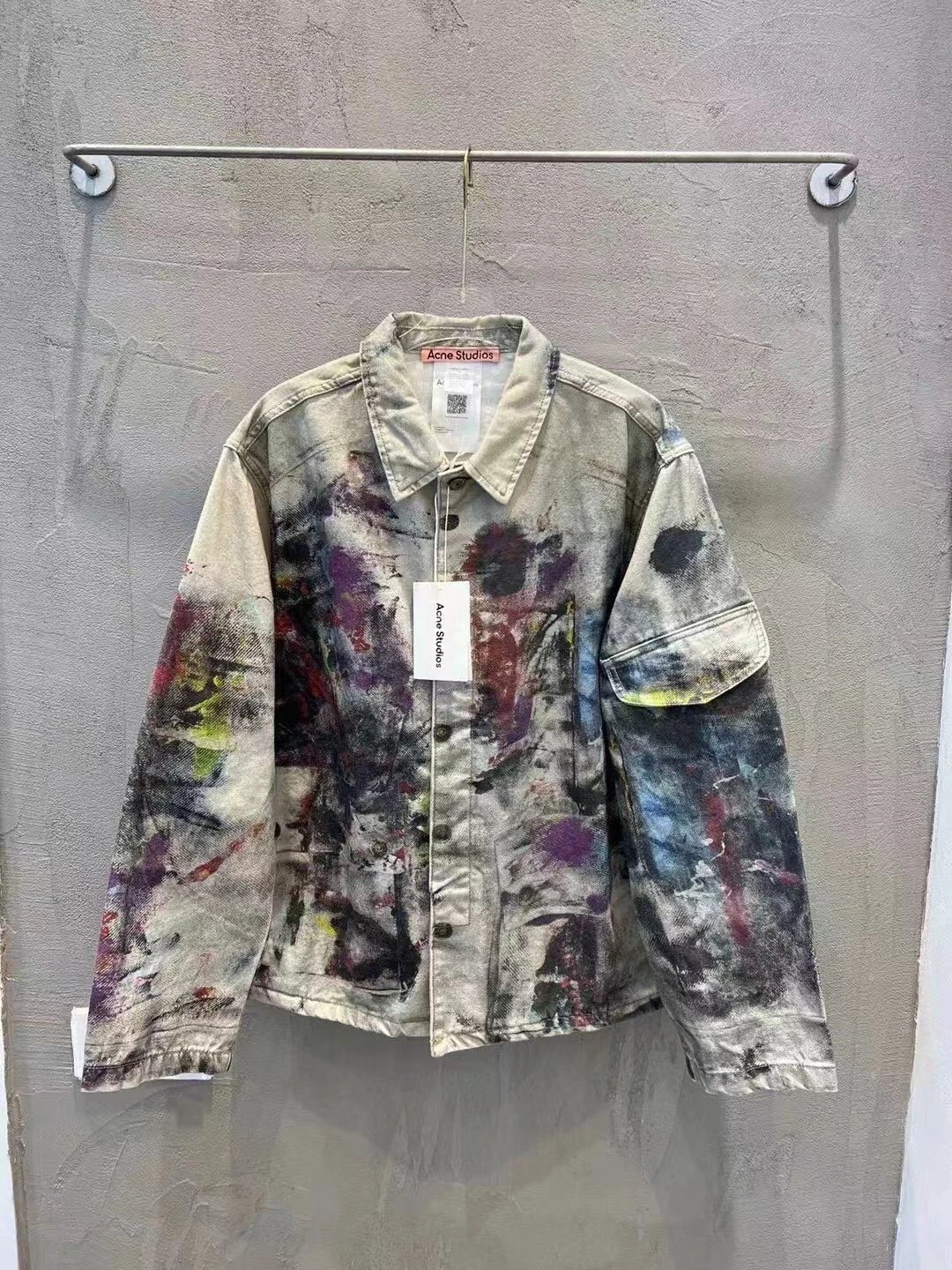Acne Studios FW25 Graffiti Denim Jacket