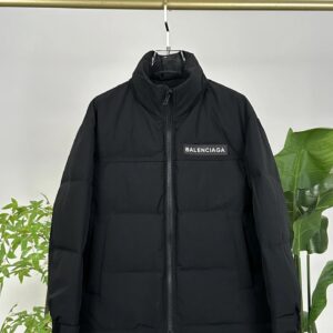 Balenciaga Black High Neck Down Jacket