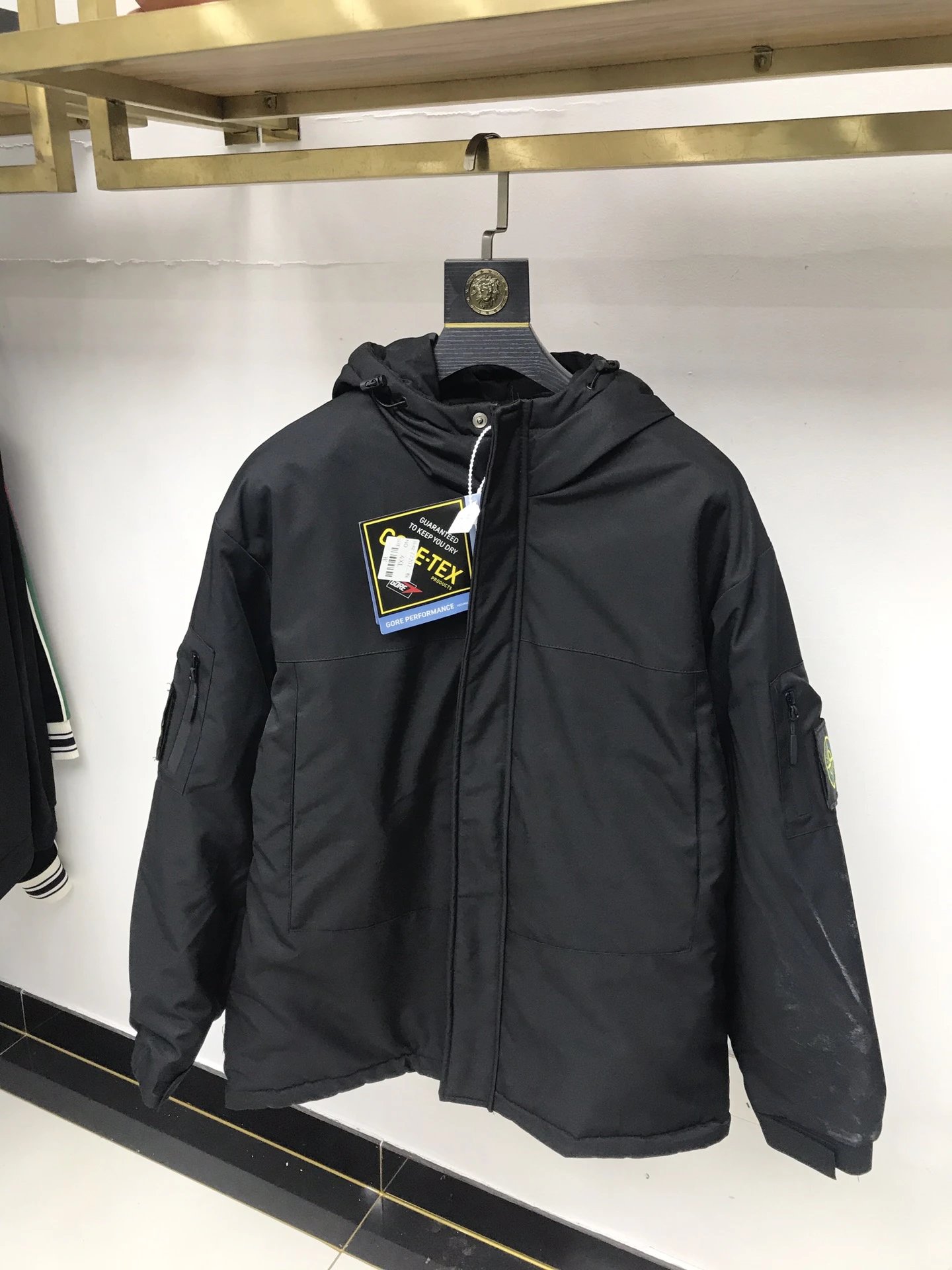 Stone Island Black Workwear Down Jacket