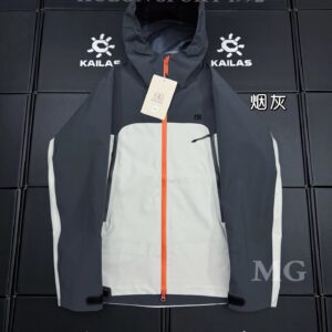 Kailash Hooded Functional Jacket Men's Gray-White-Black Patchwork