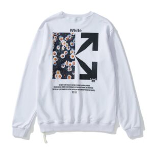 Off-White Floral Street Hoodie White
