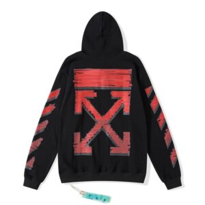 Off-White Arrow Graffiti Hoodie Black