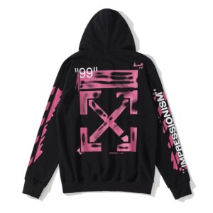 Off-White Graffiti Hoodie Black Pink