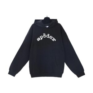SP5DER Streetwear Hoodie Black