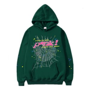 SP5DER POOK Cool Hoodie Dark Green