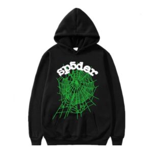 SP5DER Spider Web Street Style Hoodie Black