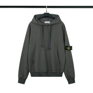 Stone Island Classic Casual Hoodie - Dark Gray