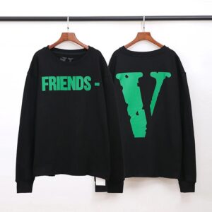 Vlone Friends Streetwear Hoodie - Black