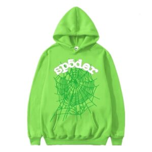 SP5DER Spider Web Trend Hoodie Green