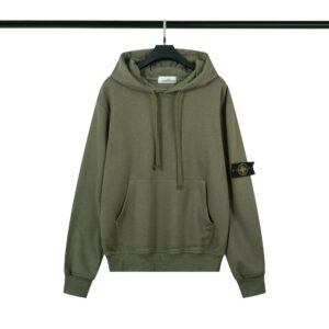 Stone Island Workwear Hoodie - Army Green