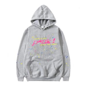 SP5DER Spider Web Brand Hoodie - Gray