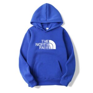 The North Face Sapphire Blue Printed Logo Hoodie