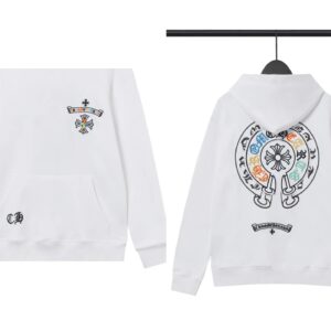 Chrome Hearts Cross Flower Series White Hoodie