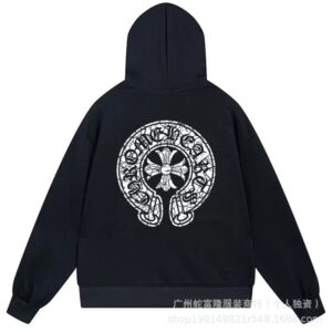 Chrome Hearts Cross Horseshoe Series Hoodie Black