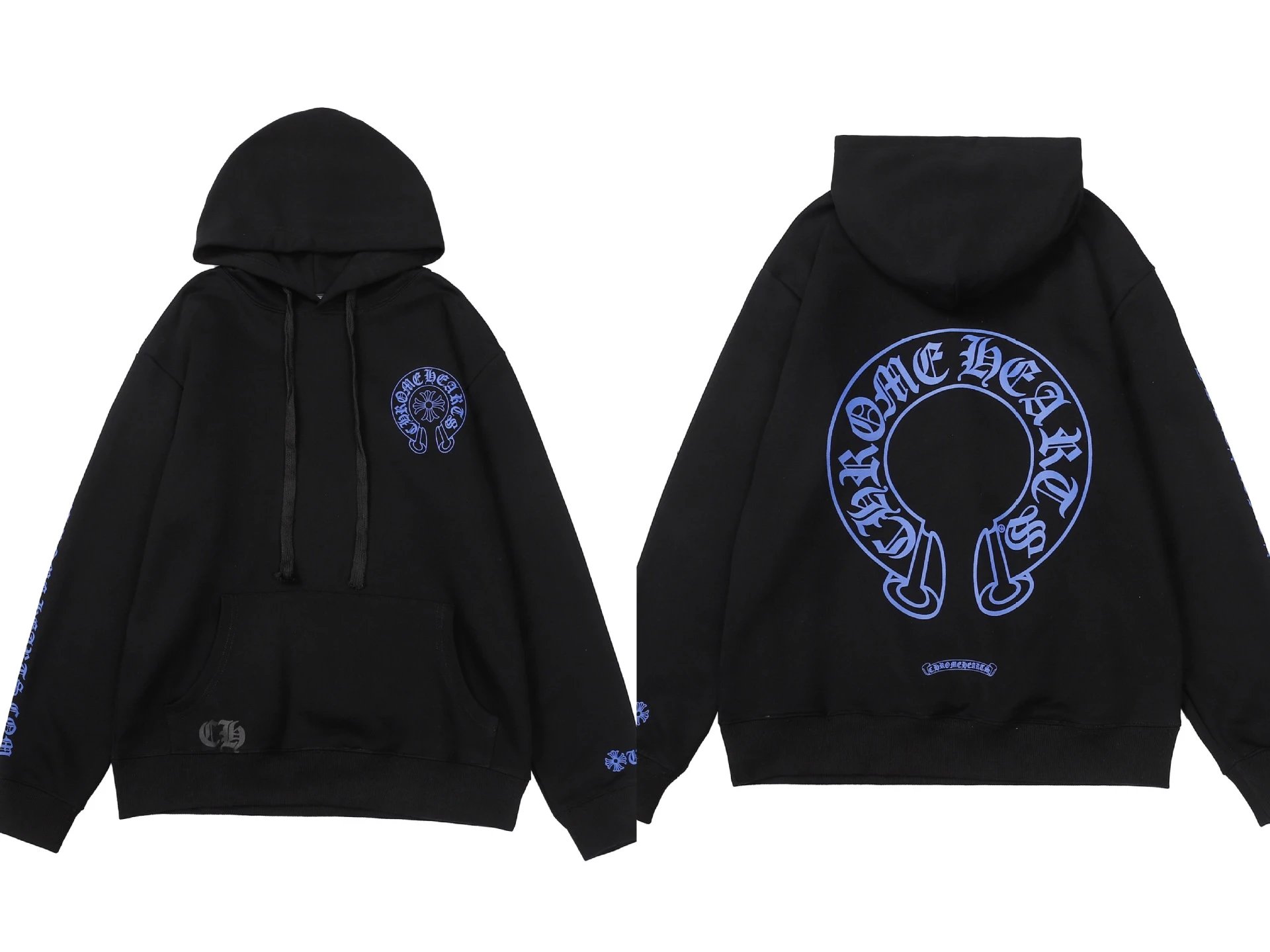 Chrome Hearts Hoodie Classic Horseshoe Series Black