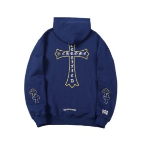 Chrome Hearts Hoodie Cross Series Blue