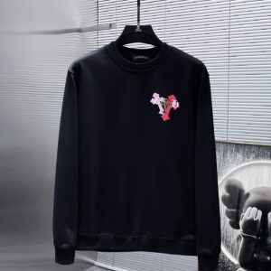 Chrome Hearts Hoodies Cross Letter Series Black Sweatshirt